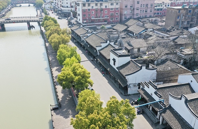 崇福北大街建筑立面更新改造